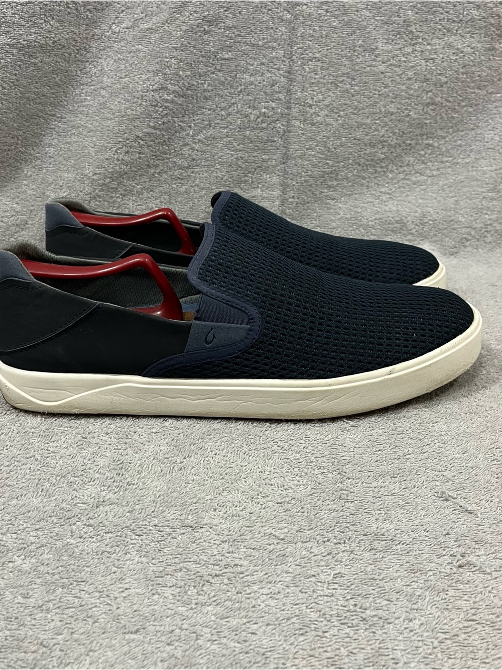 OLUKAI Lae'ahi Slip-on Sneakers Mens Sz 11.5 Blue White Mesh Air Cushioned 10443